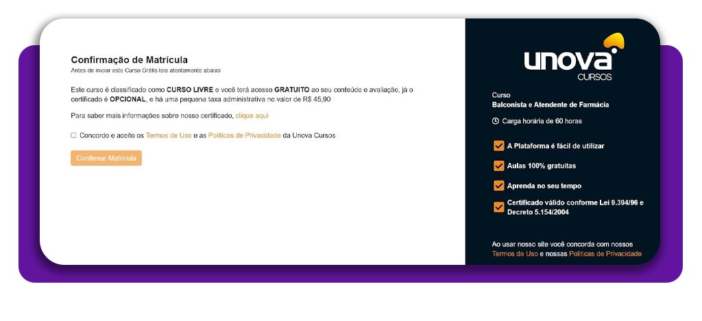 Curso de balconista de farmácia: aulas online 100% grátis 4 Curso de balconista de farmácia