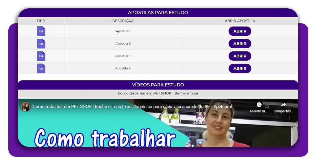 Curso de banho e tosa