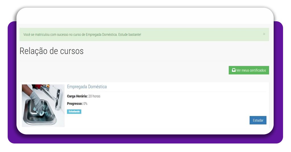Curso de empregada doméstica