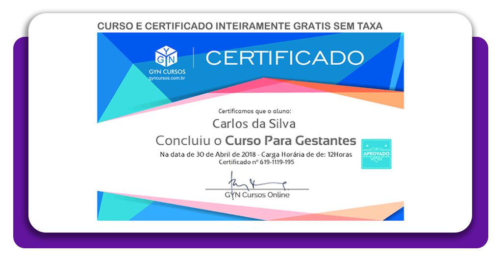 Curso para gestantes pela internet (da gravidez ao pós-parto) 5 Curso para gestantes