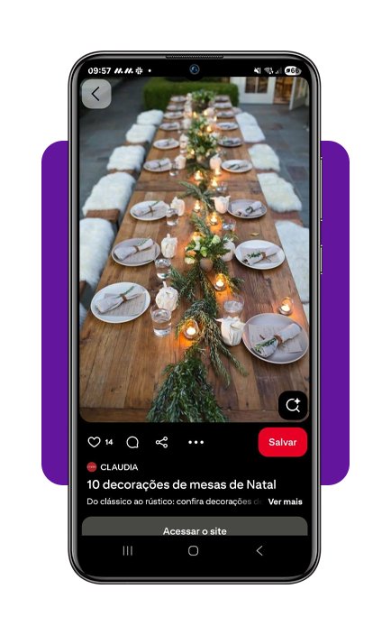 Inspiração de decoração de mesa para o Natal