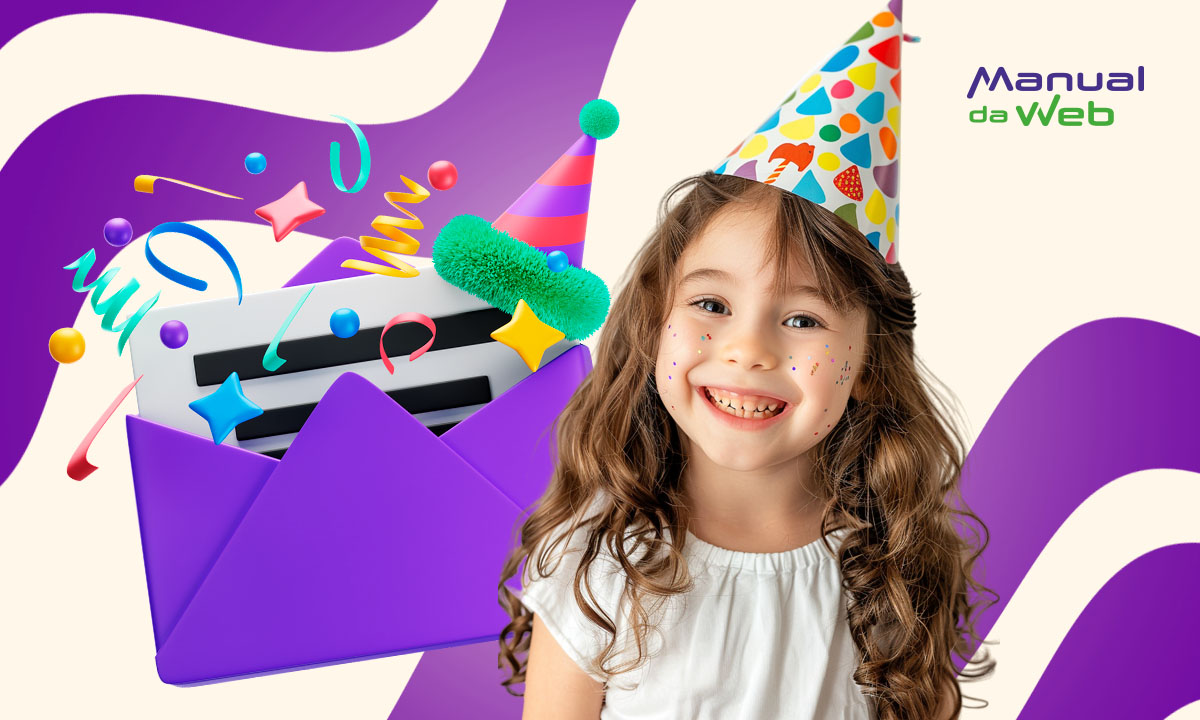 Convite infantil animado grátis para baixar e editar pelo celular