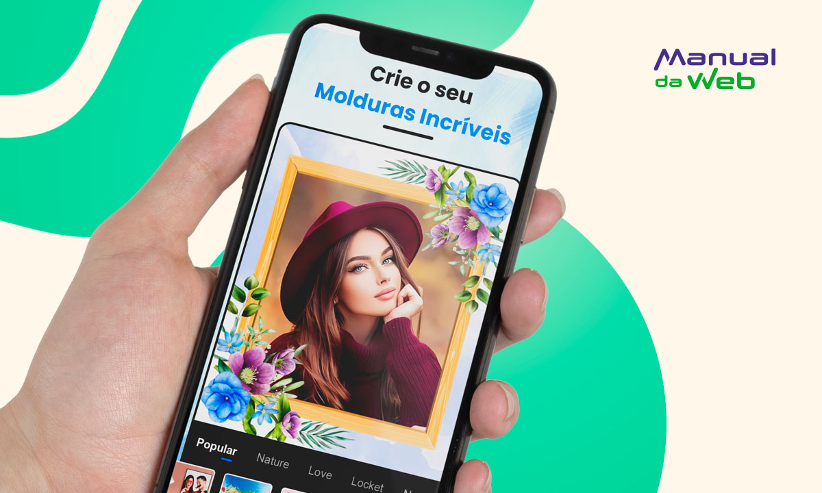Aplicativo para testar molduras legais para fotos do celular