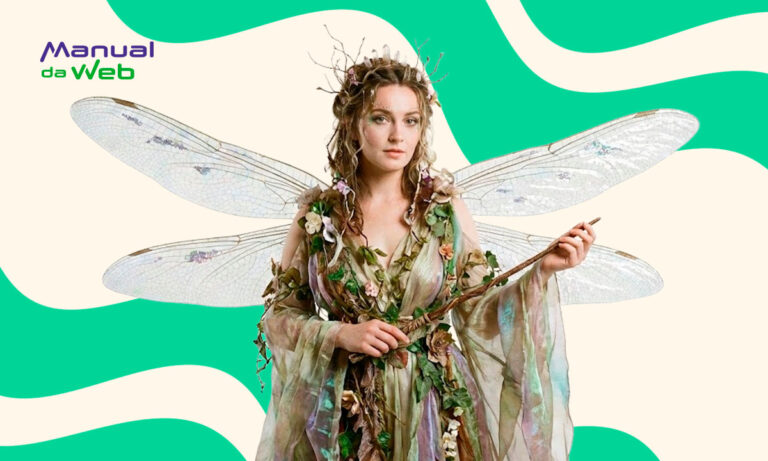 Simulação de foto mística