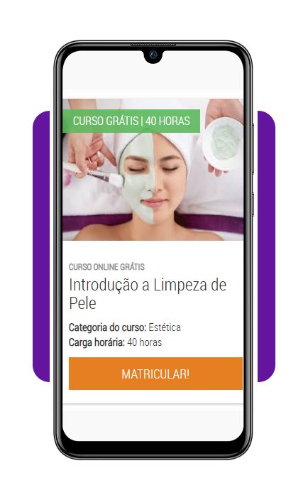 Curso gratuito de limpeza de pele