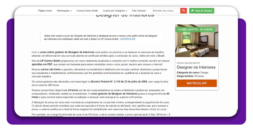 Curso de design de interiores totalmente gratuito pela internet 1 Curso de design de interiores