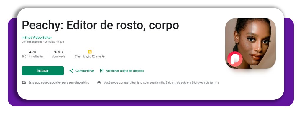 Editar fotos de rosto e corpo