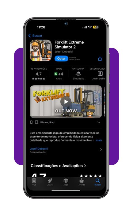 Simulador realista de empilhadeira em armazém e estoque 2 Empilhadeira em armazém