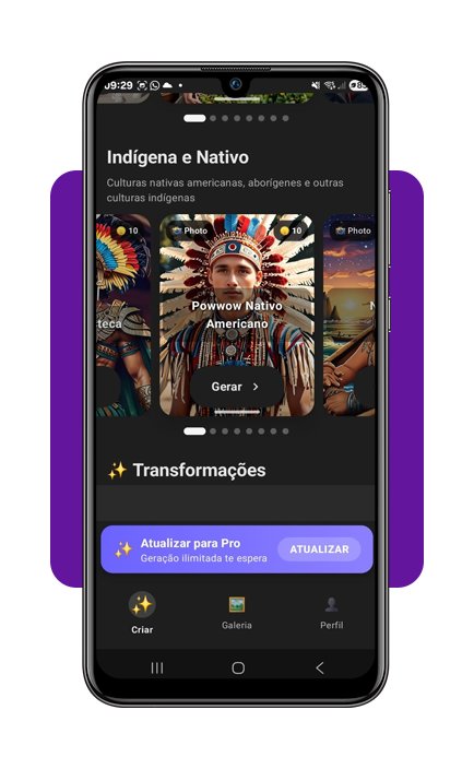 PhotoX AI: app gratuito para simular seu avatar indígena 2 Avatar indígena