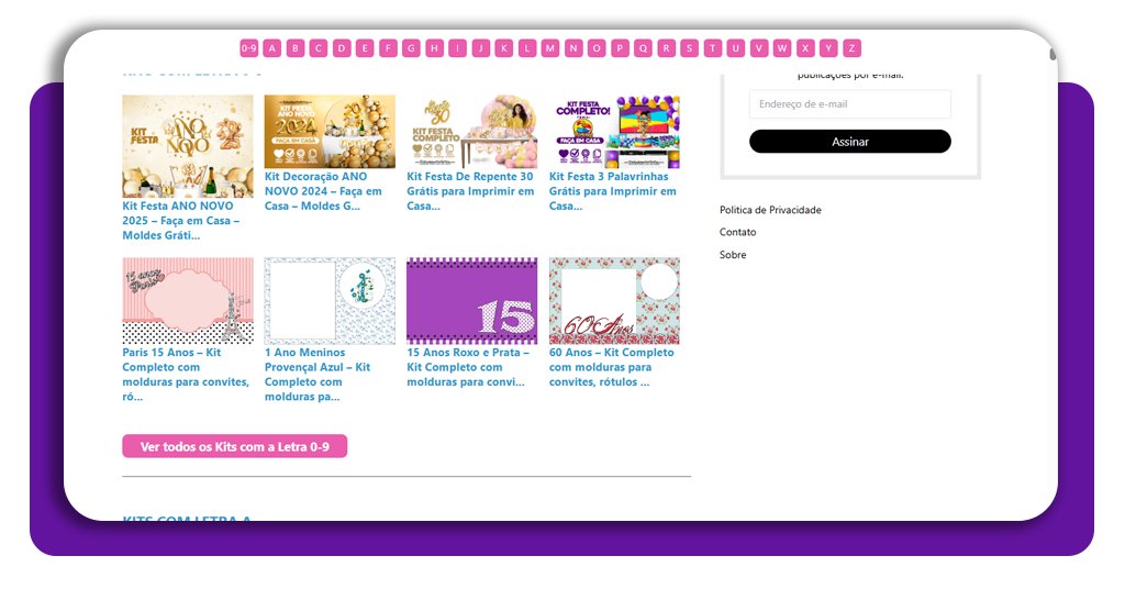 Personalizados de festa infantil grátis