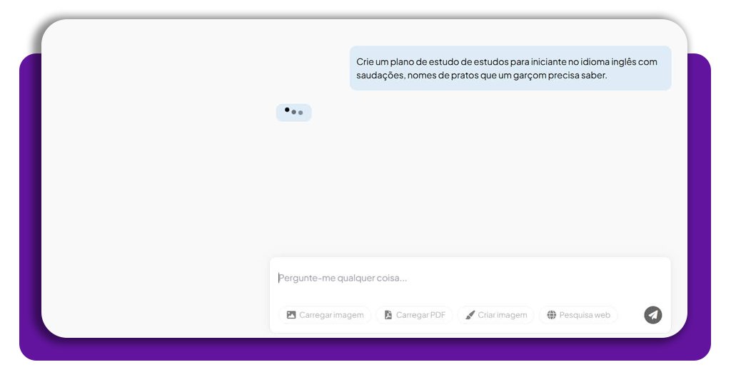Inglês para garçom
