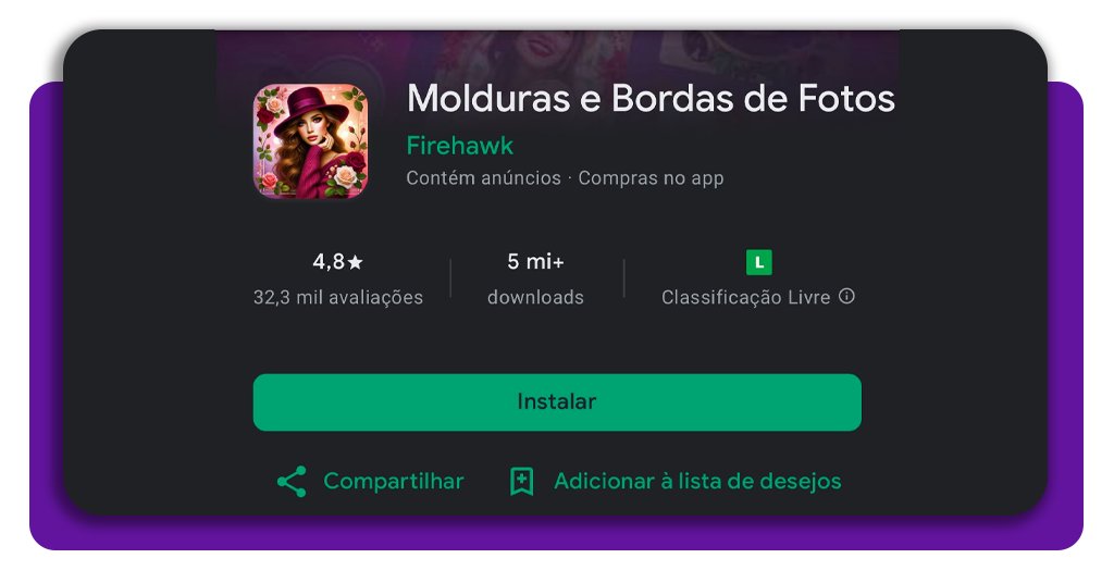 Molduras legais para fotos do celular