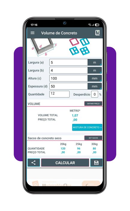 Calculadora de concreto
