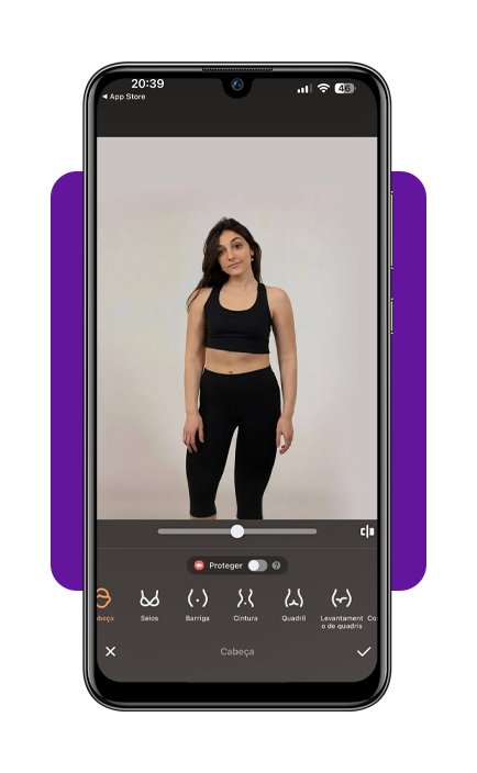 Editar fotos de rosto e corpo