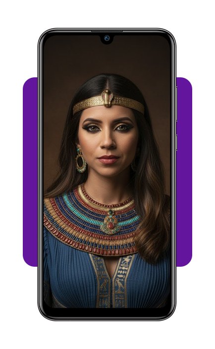 Simule sua foto de faraó ou rainha do Egito no estilo egípcio antigo 4 Estilo egípcio antigo