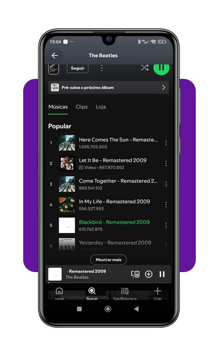 Escutar músicas dos Beatles