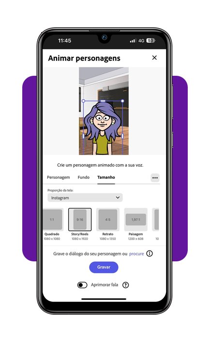 Melhor app para animar personagem com sua voz (teste grátis) 6 Animar personagem com sua voz