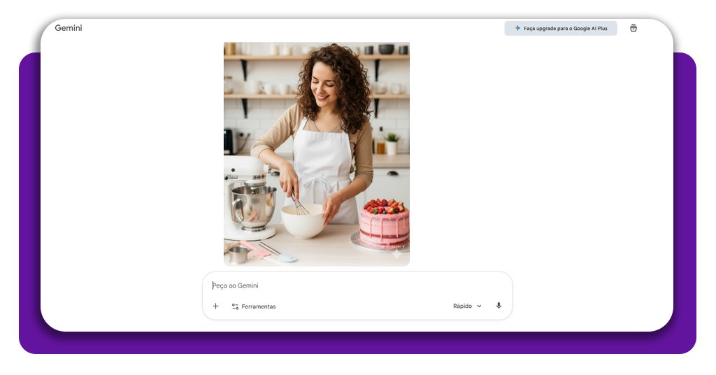 Ensaio fotográfico de confeiteira