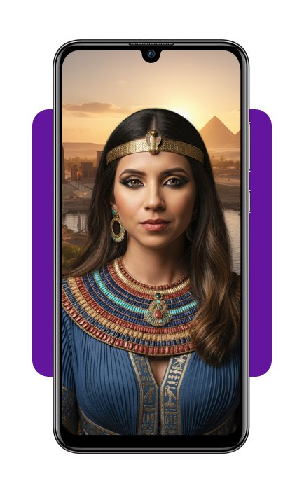 Simule sua foto de faraó ou rainha do Egito no estilo egípcio antigo 6 Estilo egípcio antigo