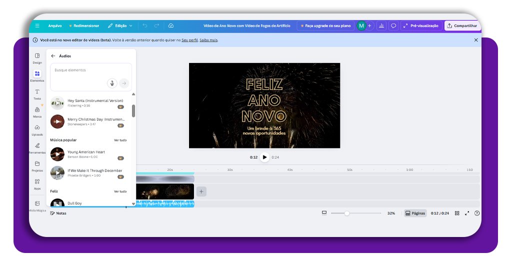 Mensagens de Ano Novo com músicas gospel
