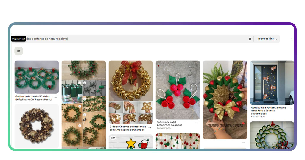 Como fazer guirlandas e enfeites natalinos com materiais recicláveis 3 Guirlandas e enfeites natalinos