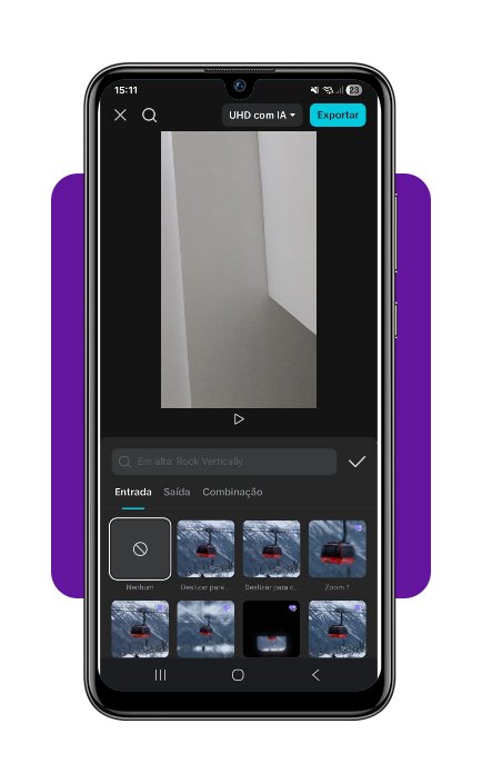 Animações gratuitas no CapCut