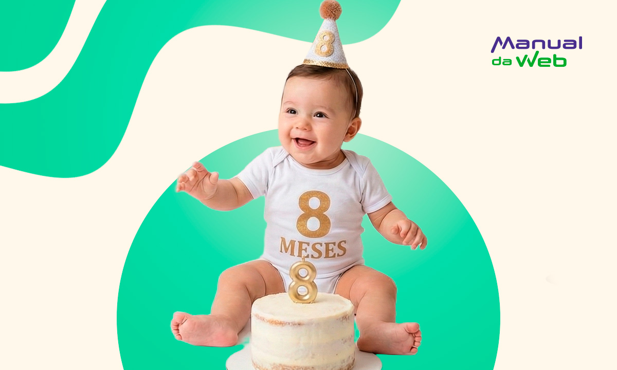 Faça fotos de mêsversário de bebês de graça no seu celular