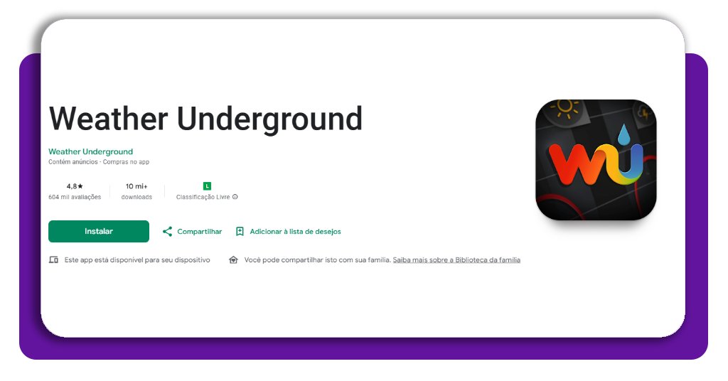 Alertas do clima no celular