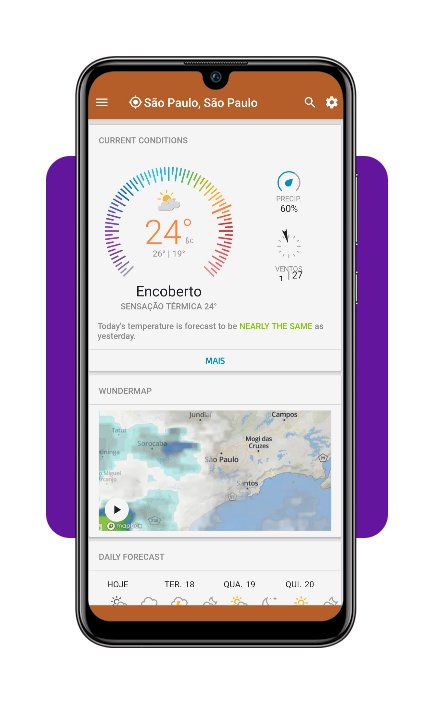 Alertas do clima no celular