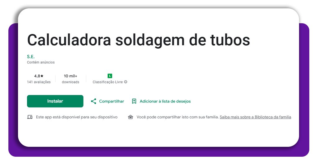 Calculadora de soldagem de tubos