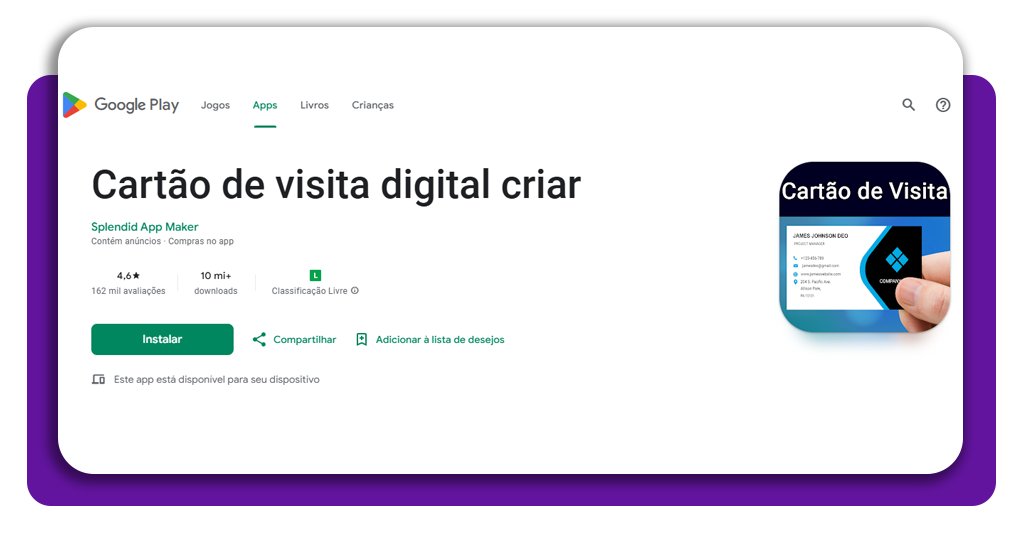 Cartão de visita digital