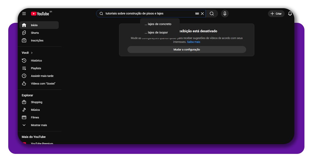 Construção de pisos e lajes