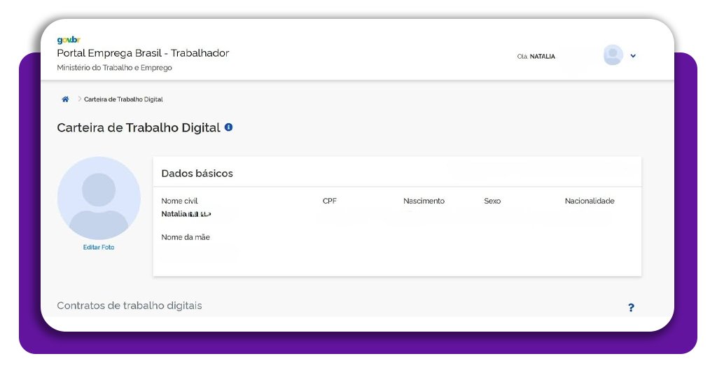 Acessar a carteira de trabalho online