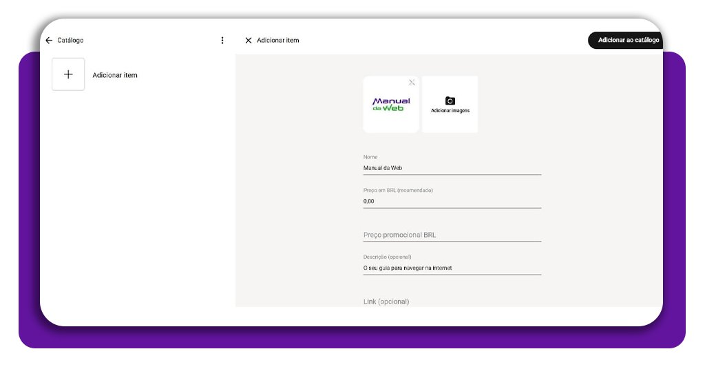 Criar um catálogo de produtos no WhatsApp