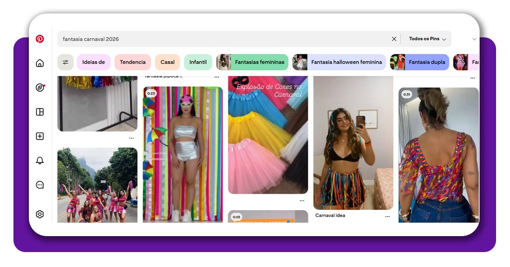 Este app reúne +100 inspirações de roupas de carnaval em 2026 4 Inspirações de roupas de carnaval