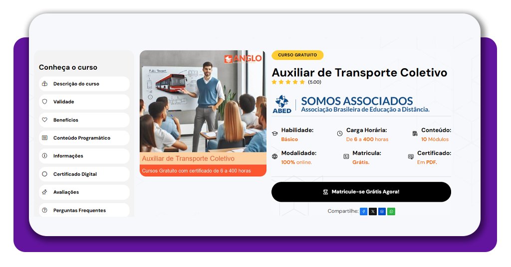 Auxiliar de transporte coletivo