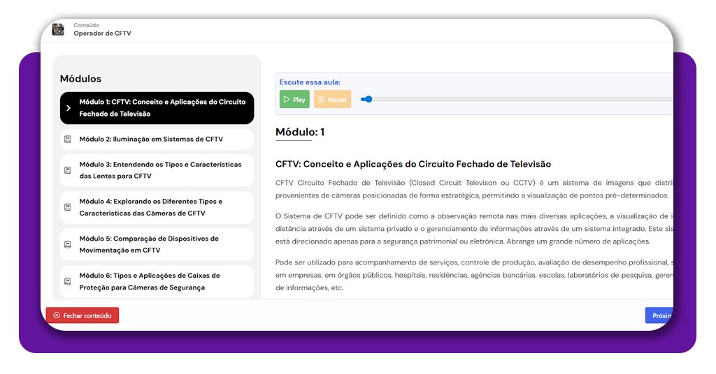 Operador de CFTV: curso 100% online de monitor de câmeras de segurança 4 Monitor de câmeras de segurança