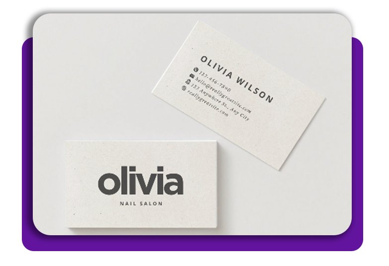 Cartão de visita de manicure