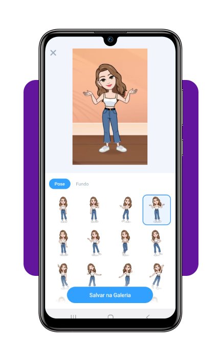 Avatares e figurinhas personalizadas
