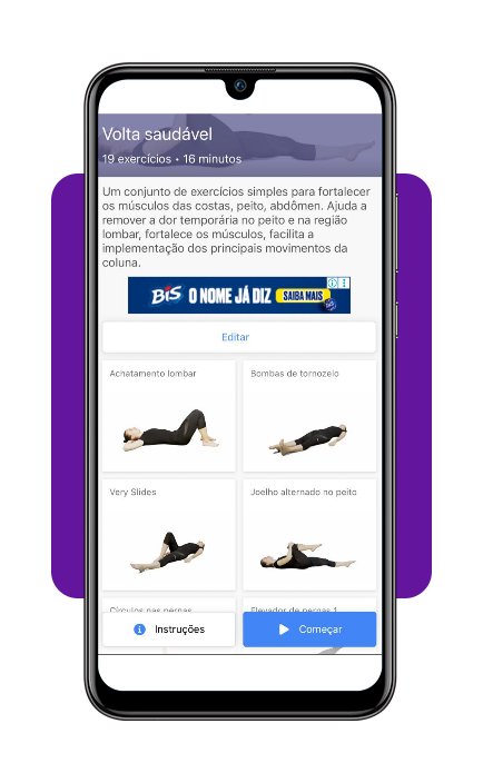 App gratuito com mais de 100 exercícios para dor nas costas 4 Exercícios para dor nas costas