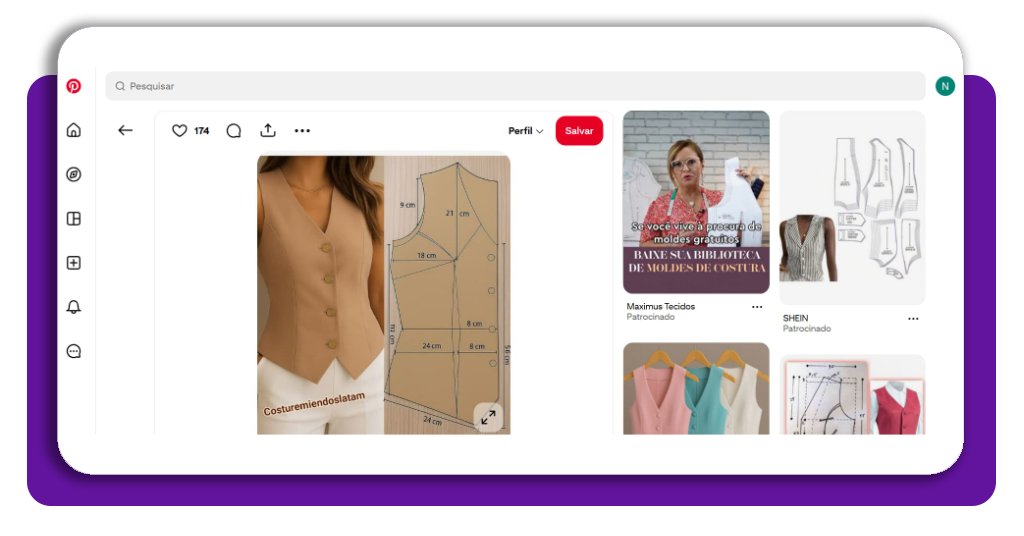 Molde de roupas de alfaiataria