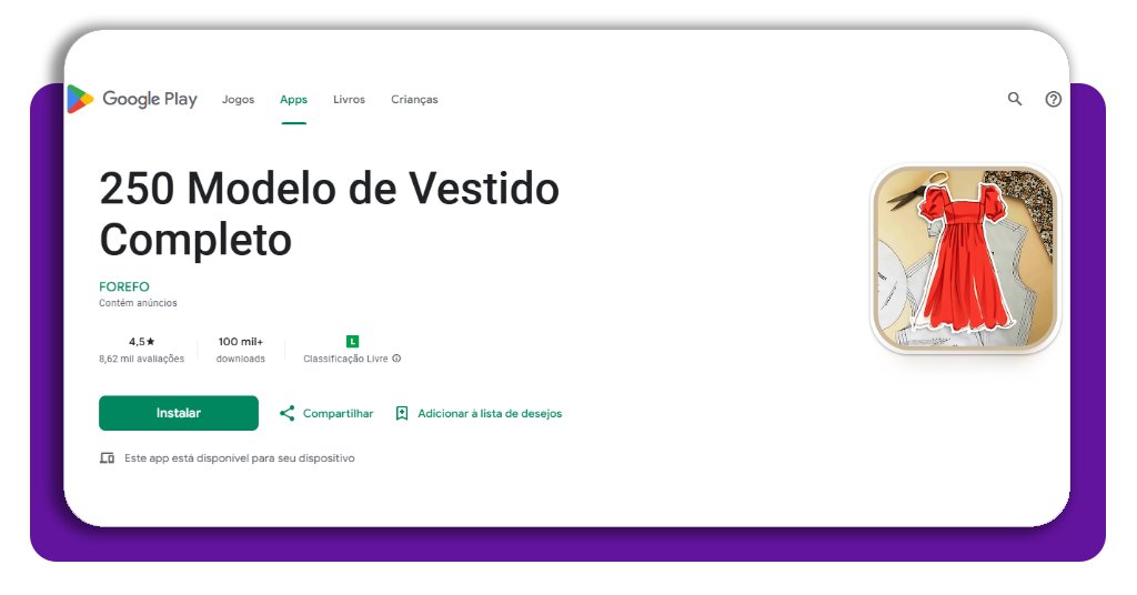 Aplicativo com 250 moldes de vestido para costurar em casa 4 Moldes de vestido para costurar