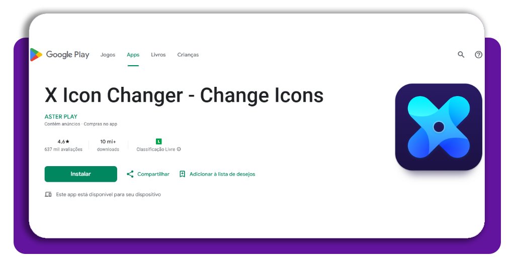 Mudar o ícone de um aplicativo
