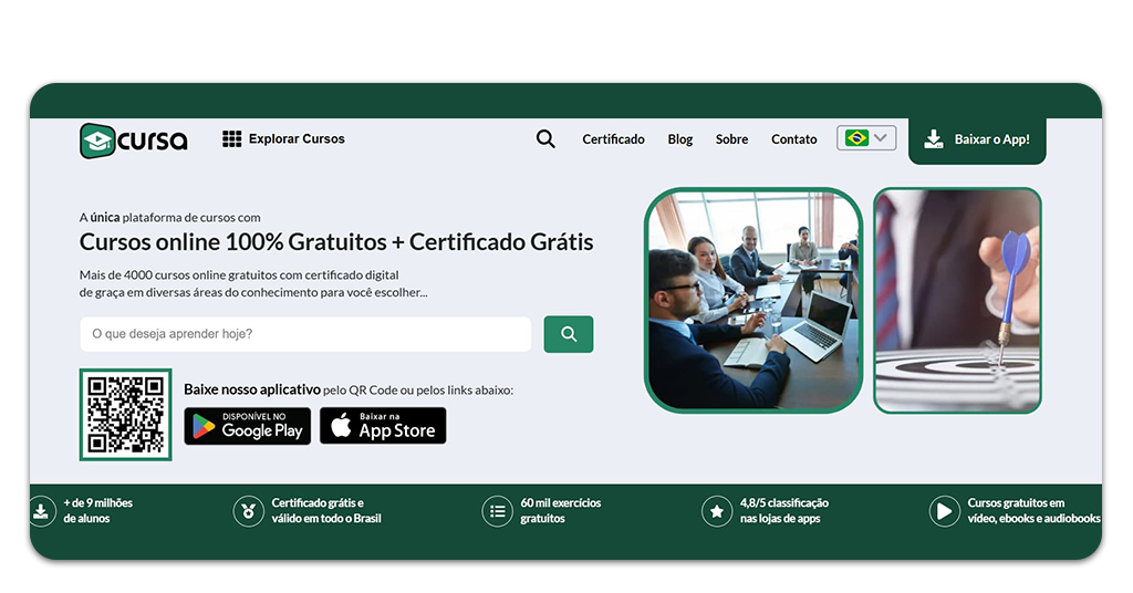 Cursos profissionalizantes grátis