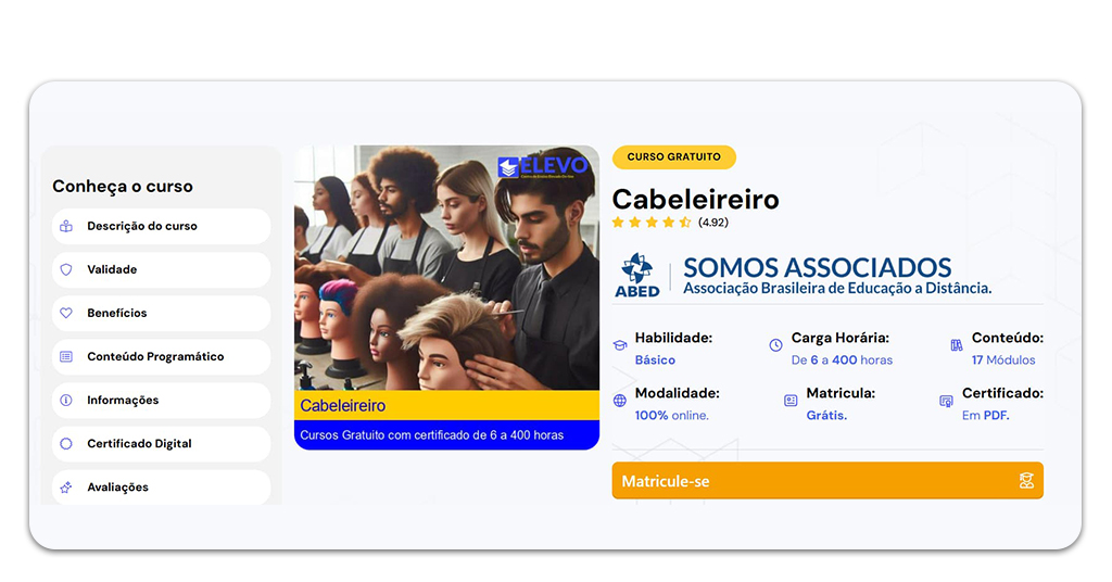 Curso de cabeleireiro para mulheres