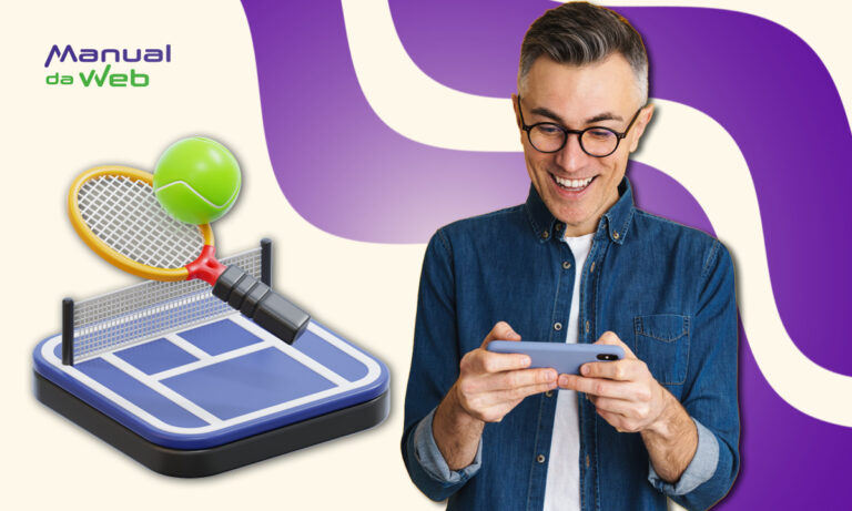 Jogar tênis pelo celular