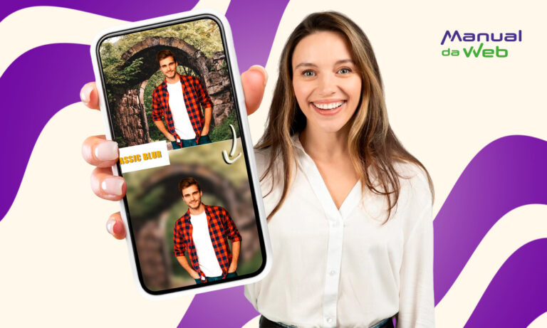 Desfocar fundo da foto