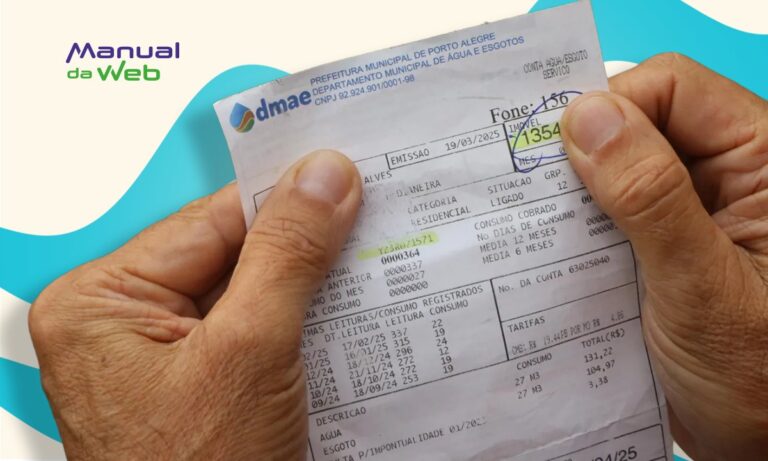 Descontos do Governo na conta de água