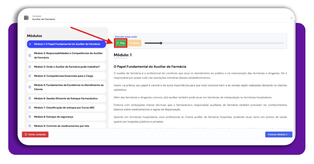Capacitação gratuita para auxiliar de farmácia