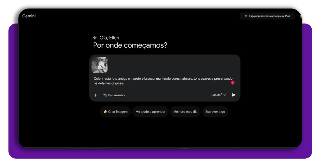 Colorir fotos antigas em preto e branco